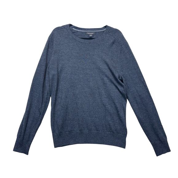 Banana Republic Men's Merino Wool Sweater Blue Long Sleeve Size L Preowned - Picture 1 of 11